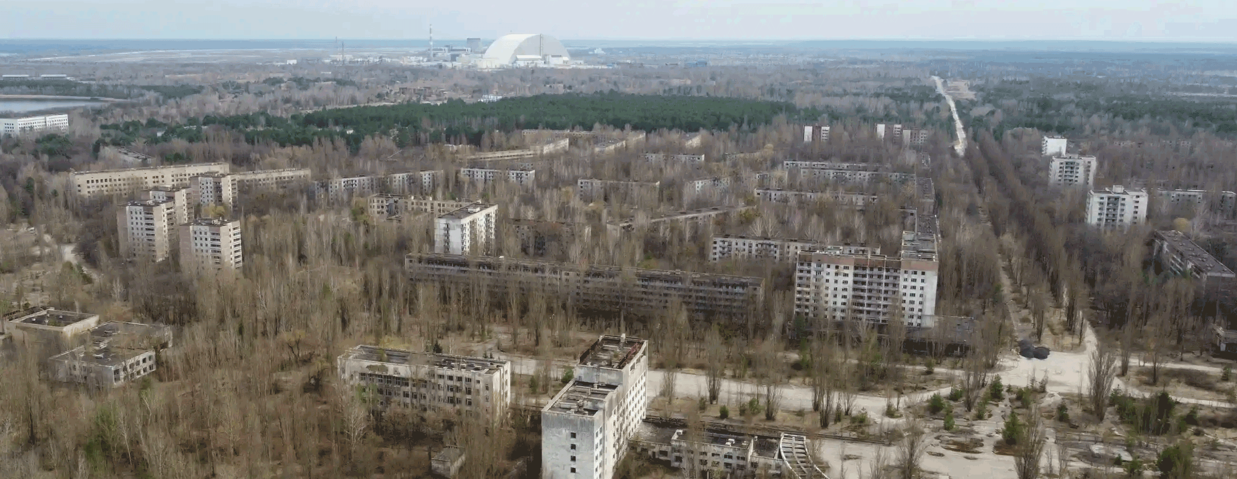 Overlooking Pripyat and Chernobyl